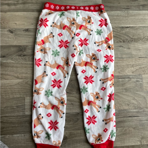 Youth Girl’s Rudolph The Red Nosed Reindeer Plush Pajama - Picture 5 of 5